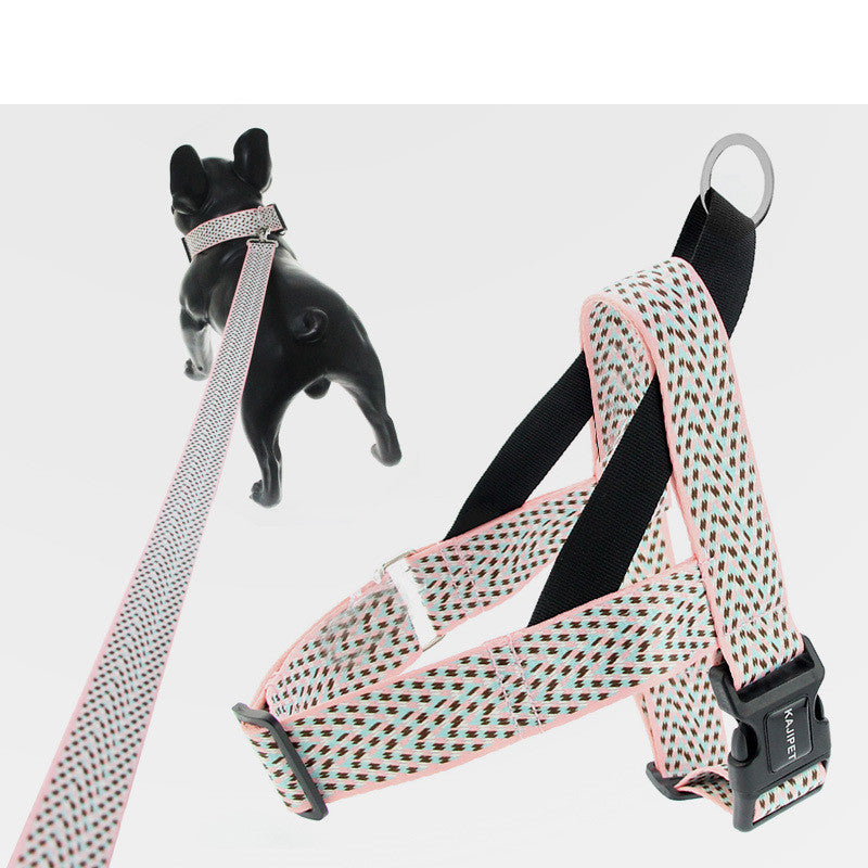 Adjustable Dog Harness & Leash Set - Vest Style for Small to Large Dogs-0