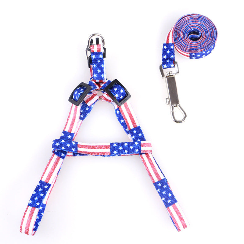 Adjustable Dog Harness - Colorful Chest Strap for Comfortable Walks-1