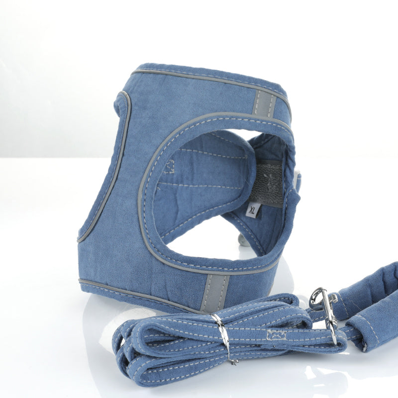 Reflective Cat Harness & Leash Set - Night Safety with Comfort Padding-4