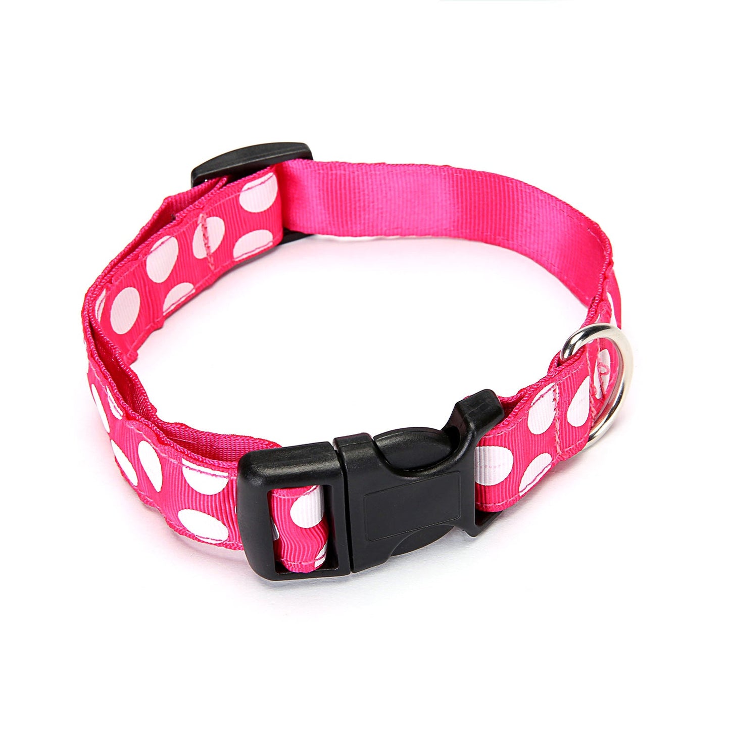 Polka Dot Dog Collar with Bell - Stylish & Adjustable-1