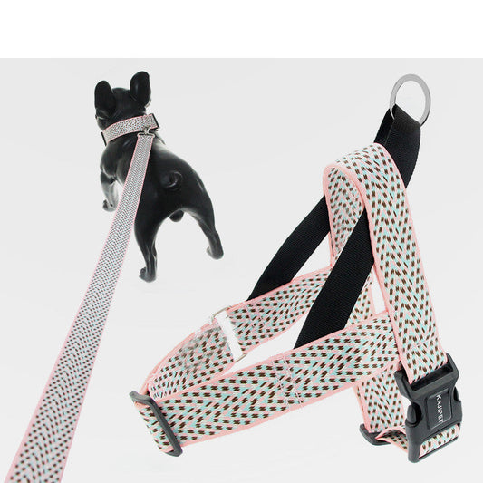 Adjustable Dog Harness & Leash Set - Vest Style for Small to Large Dogs-0
