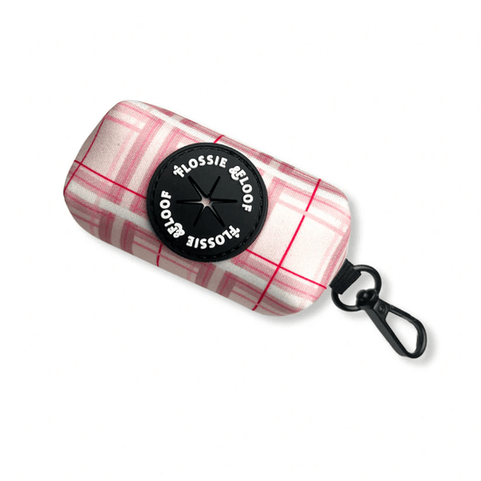 Oxford "Blush" Dog Poop Bag Holder – by Flossie & Floof-0
